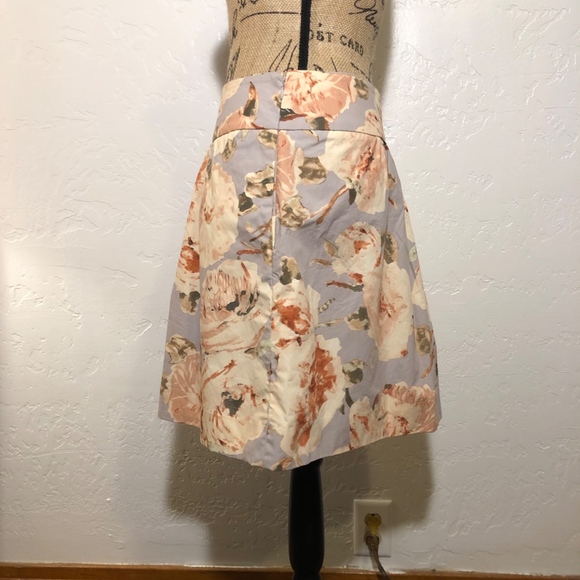 J. Crew floral print skirt, size 4 - Picture 4 of 5